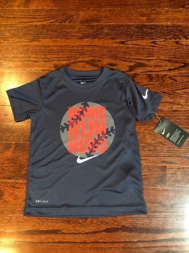 NEW Nike Boy Youth Short Sleeve Big Logo Tee Dri-Fit Cotton Football Baseball - Picture 98 of 103
