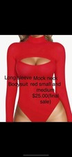 mock neck long sleeve bodysuit