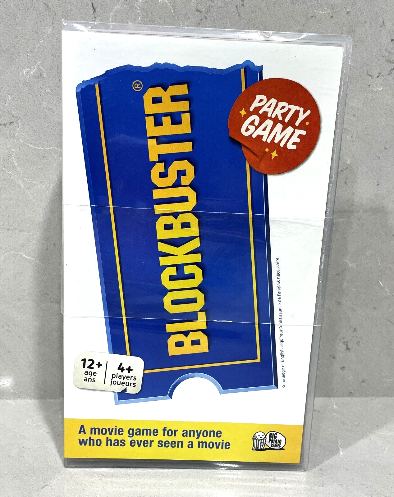 Blockbuster Party Game Movie Trivia Board Game Night, VHS Case Sealed ...