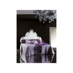 LETTO TESTATA IMBOTTITA LACCATO BIANCO LEGNO MASSELLO | eBay