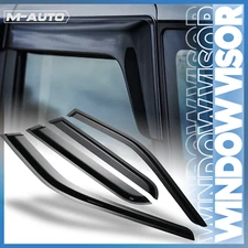 Tape-On Window Visor Smoke Tint Vent Wind Rain Deflector for 11-17 Ford Explorer