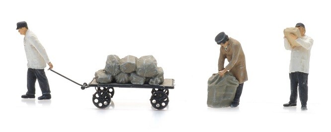 Artitec 5870024 - 1/87 / H0 NS Track Personnel with Mail Wagon - New