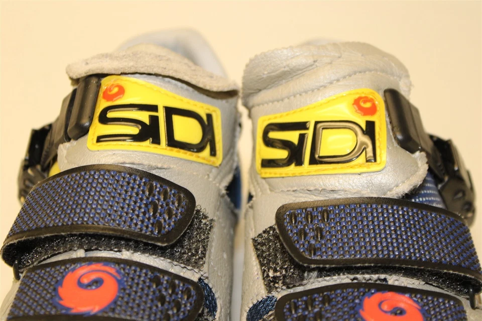 Женские кожаные текстильные дорожные велосипедные туфли SiDI размер 5,5 6 37 сделано в Италии с 3 болтами - Изображение 3 из 4