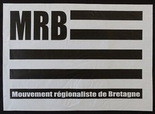Affiche politique MRB Mouvement Régionaliste de Bretagne 83x59cm poster 1031