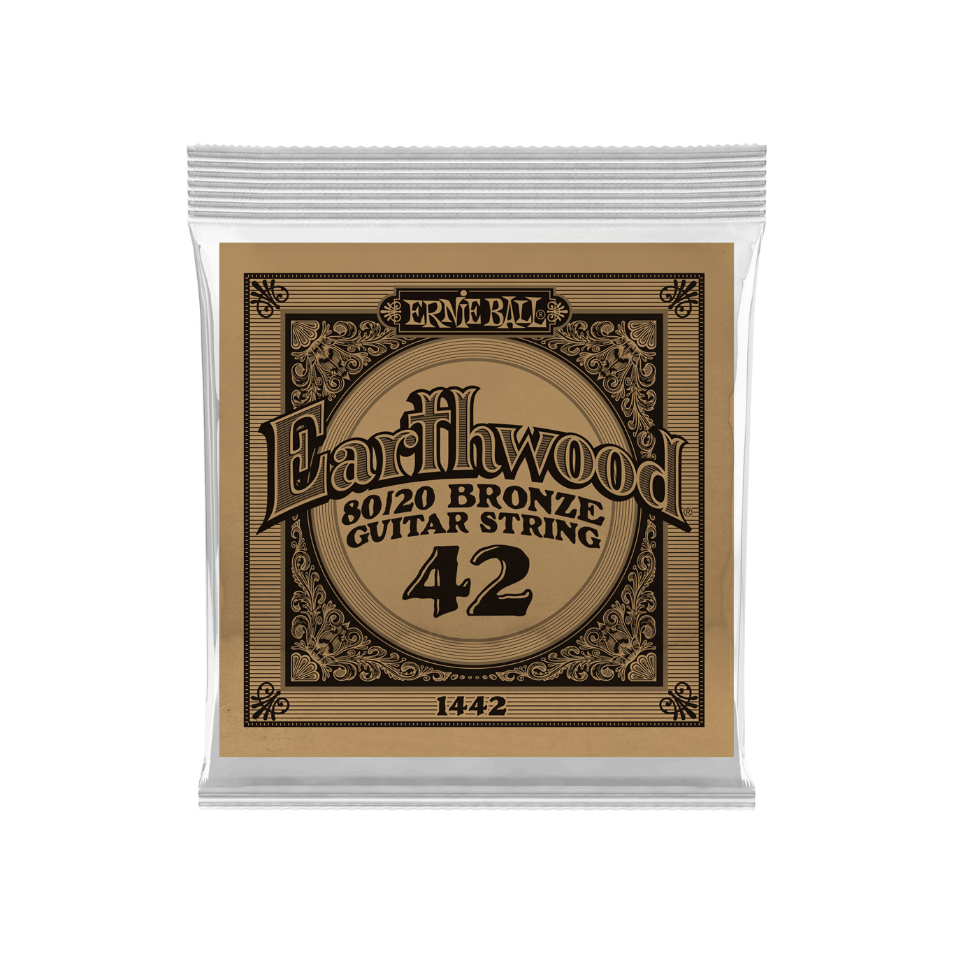 Ernie Ball Earthwood 80/20 Bronze Acoustic Single Guitar String 0.42