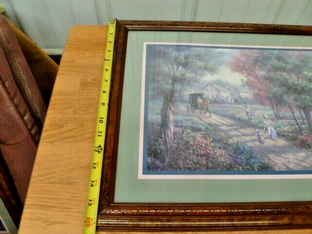 Vintage Pair of Country Home Interior Pictures 16.25