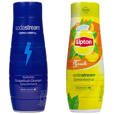 NEU Sodastream Sirup Set Isotonisches Getränk 440ml Lipton Pfirsich 440ml