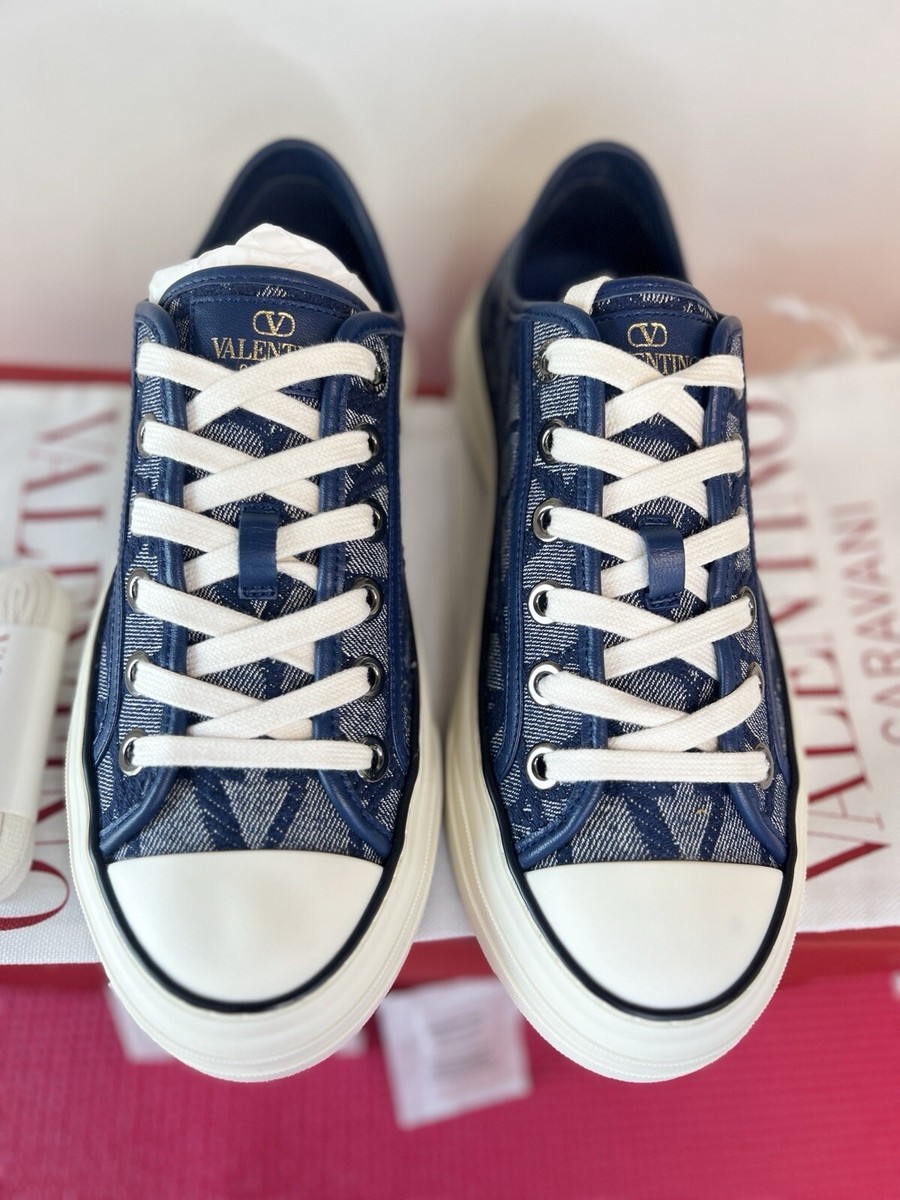【関税&送料込】Valentino Garavani Toile Iconographe Denim S Valentino Garavani Denim Effect Jacquard Toile Iconographe
