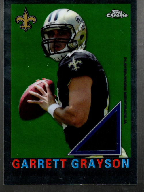 A1473- 2015 Topps Chrome 60th Anniversary Relics #T60RGG Garrett Grayson Jersey