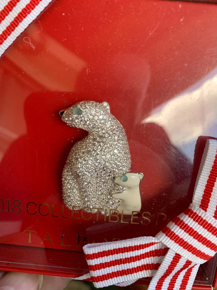 Prendedor/broche Talbots 2018 coleccionables para mujer de plata esterlina osos polares Foto 3 de 4