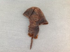 WWII Russian Leather Flight Cap