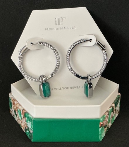 Bomb Party May 2025 Earrings “Gilded Green Gaze” ER32983 Hematite