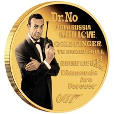 James Bond™ Sean Connery Legacy Series Gold Coin (1st) 2022 - Tuvalu - 1/4 oz Proof