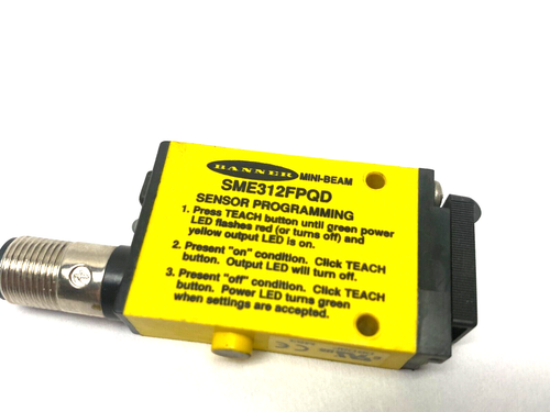Banner SME312FPQD MINI-BEAM EXPERT Fiber Optic Amplifier Red Plastic 53732 - Picture 4 of 8