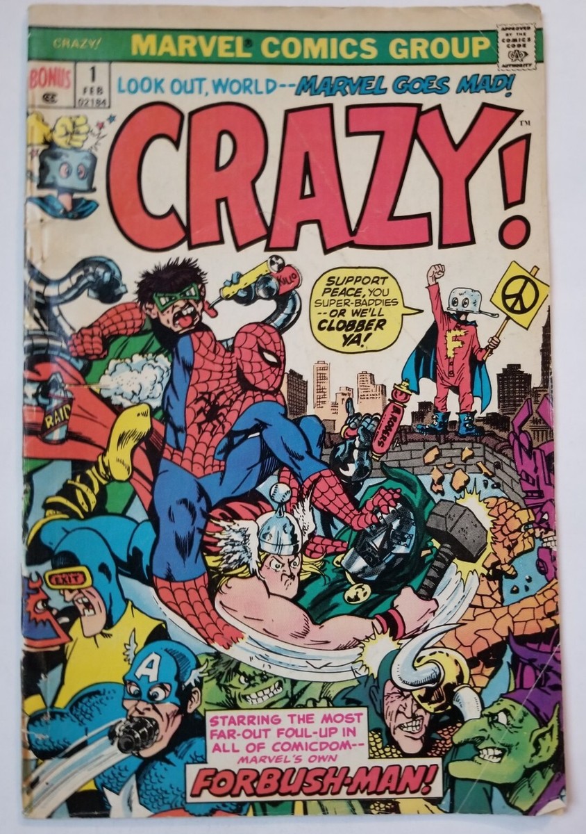Crazy! #1 Bonus Edition (Marvel Comics, 1973) | eBay