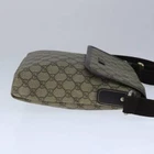 Sac bandoulière GUCCI GG Supreme PVC cuir beige 223666 authentique ep6680