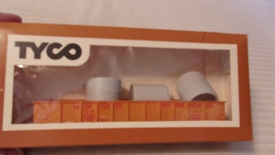 HO Scale Tyco 40' Union Pacific Gondola Car with Pipe load, Yellow, #159 BNOS
