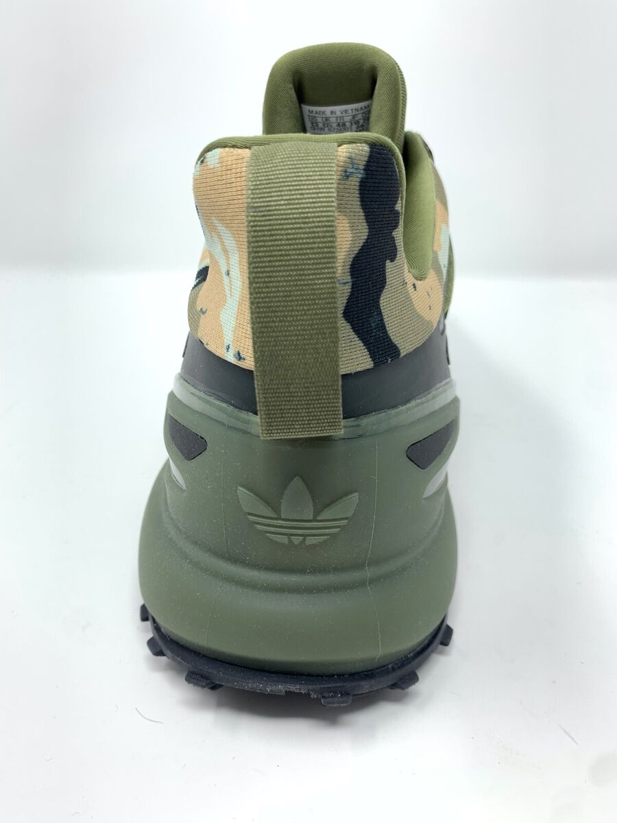 Adidas ZX 2K Boost 2.0 Trail Shoes Green Military Camo Shoes Adidas ZX 2K Boost 2.0 Trail Shoes Green Military Camo Shoes