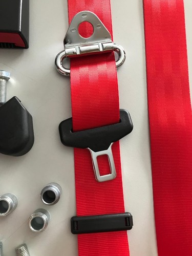 Automatik Sicherheitsgurt ROT Set=2 Stück für BMW E10 02 er und BMW E9 NEU - Bild 6 von 8