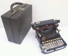 CORONA PORTABLE TYPEWRITER WITH CASE 1917 - NOT WORKING TO RESTORE thumbnail