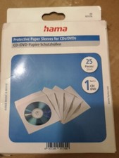 1x25 Hama CD/DVD Etui papierowe Białe SK CD/DVD Blu-ray Etui
