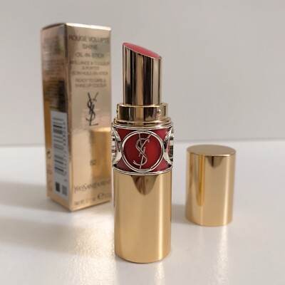 YSL rouge volupte shine lipstick 82 Orange Crepe