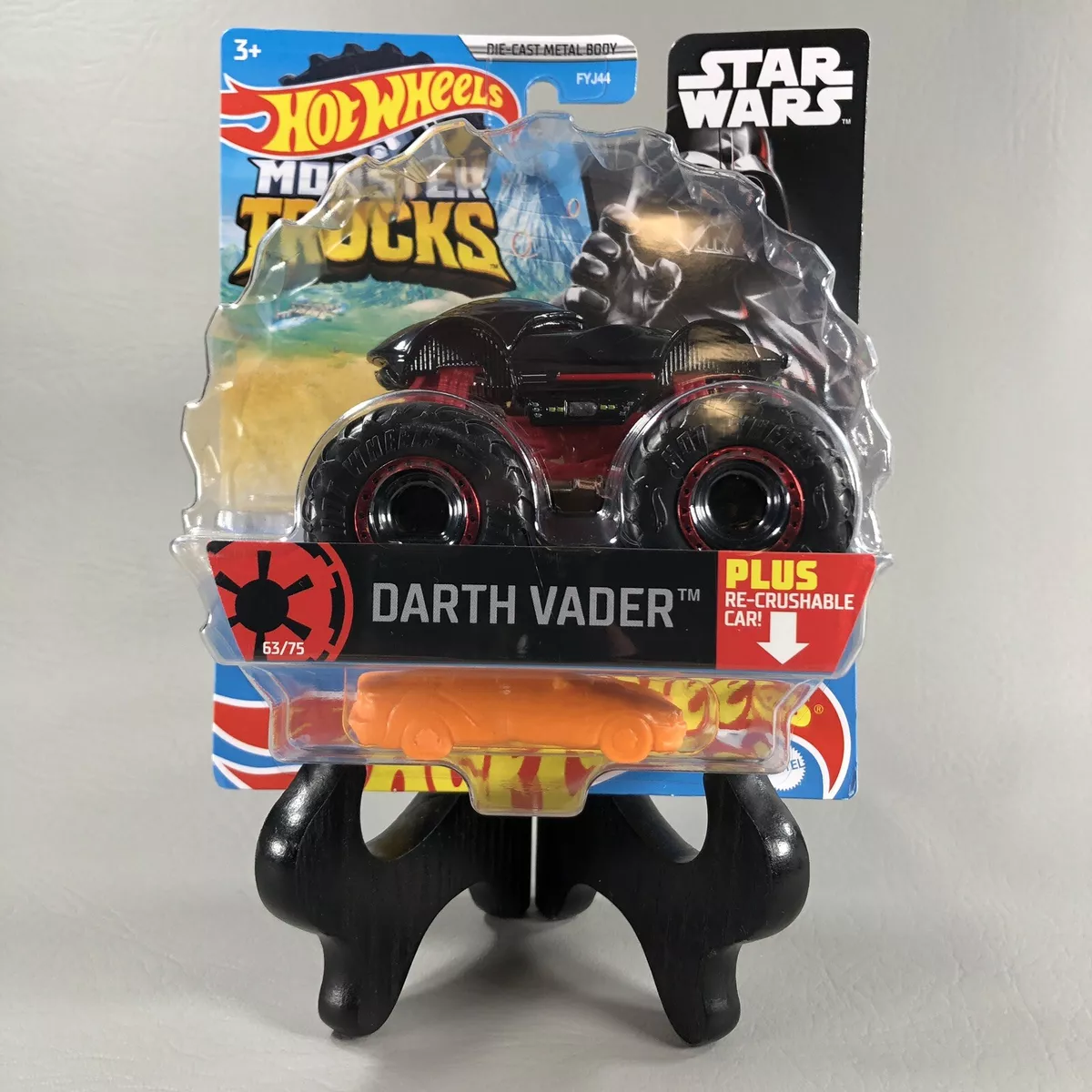 2021 Hot Wheels Monster Trucks Star Wars DARTH VADER 63 75 1 64 Scale