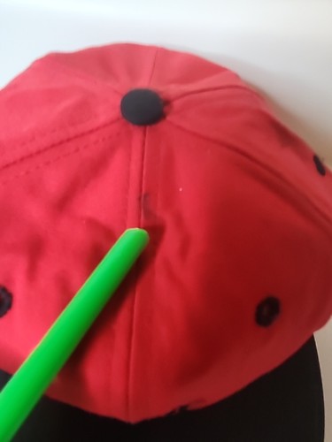 VTG Taylor Made Hat Cap Retro Golf Black Red Made In USA Texace Size L-XL READ - Picture 8 of 13
