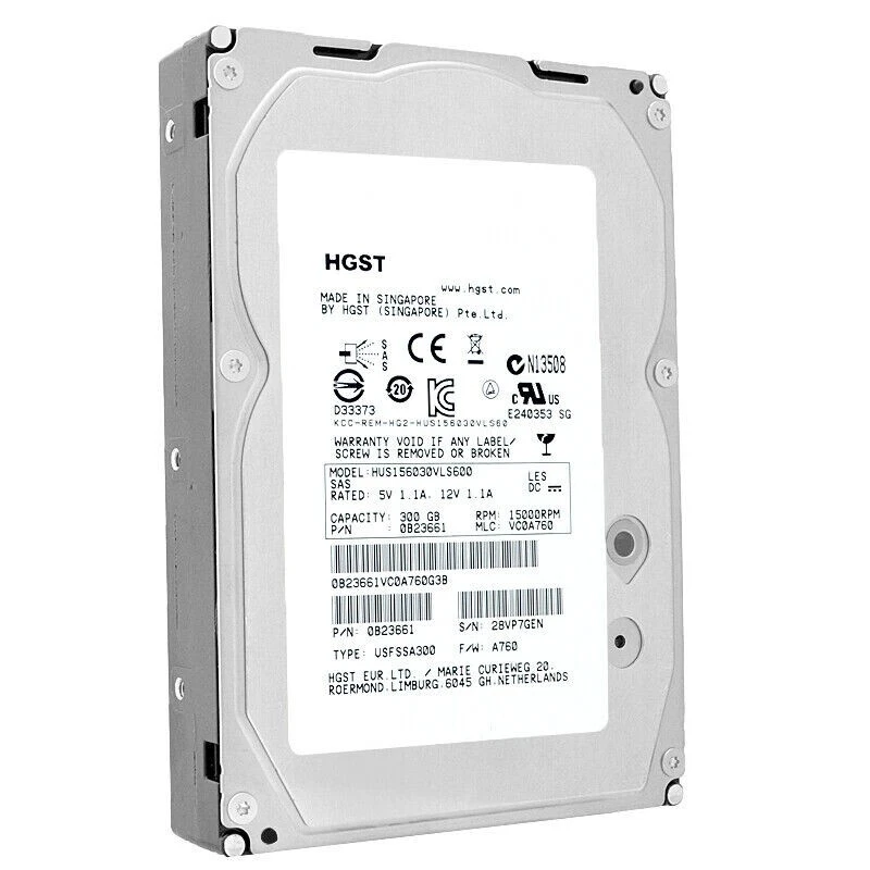 Hard Drive HGST / HITACHI HUS156030VLS600 300GB 15000RPM 64MB SAS-2 3.5'' - Image 2 of 4