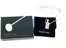 MARY KAY FRAGRANCE PENDANT~EMPTY~VINTAGE~SILVER TONE~NIB~DISCONTINUED & RARE!!!
