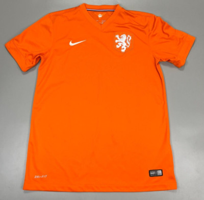 NIEDERLANDE NATIONALMANNSCHAFT 2014-2016 HOME FOOTBALL SHIRT TRIKOT GRÖSSE M NIKE