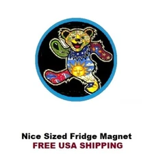 209 -  Nice Grateful Dead  Bear Fridge Refrigerator Magnet