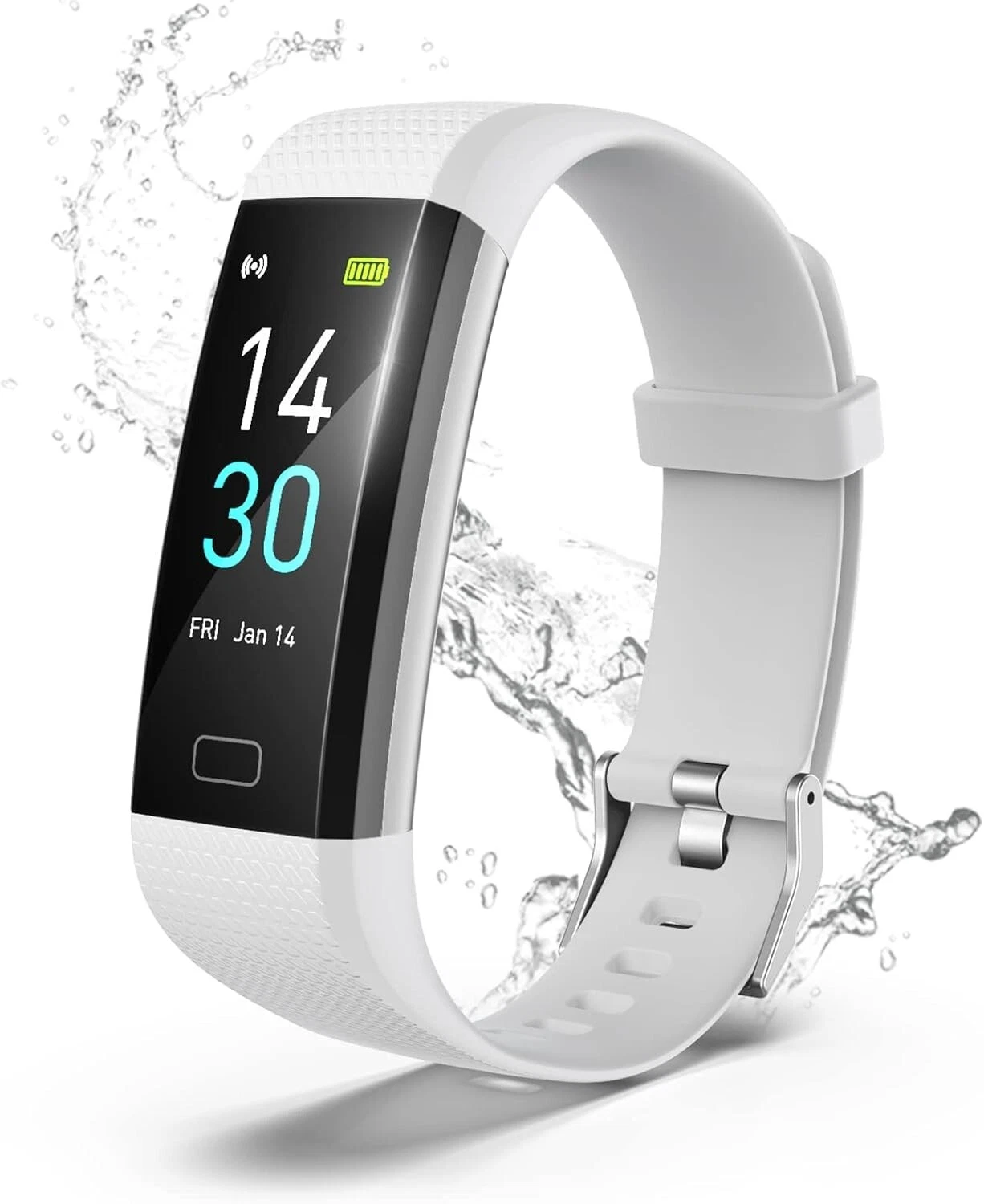 Smart Watch Women Men for Android iOS Fitness Watch Heart Rate Monitor Pedometer Grey