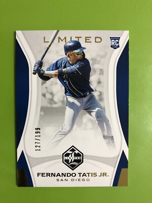 【RC】FERNANDO TATIS JR MLB TOPPS PANINI FERNANDO TATIS JR. Panini Limited Rookie RC /199 Padres | eBay