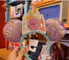 Authentic Disney parks 50th Anniversary Mickey Ears Castle Headband Disneyland