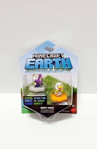 (Paquete de 2) (3 figuras) Mini figuras Minecraft Earth Boost - Imagen 3 de 3