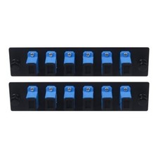 -2pcs 6 Fiber SC to SC UPC Singlemode Fiber Patch Panel with 6 SC/SC UPC Sing...