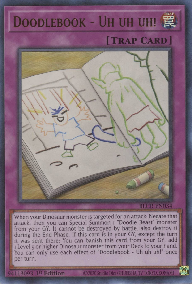 Doodlebook - Uh uh uh! BLCR-EN034 Ultra N/ Mint 1st YUGIOH Card