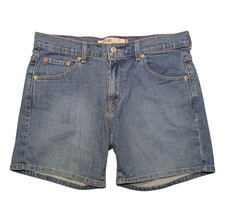 Vintage Y2K Levi's 515 Jean Shorts Womens 12 Light Denim Mid Rise Grunge Western