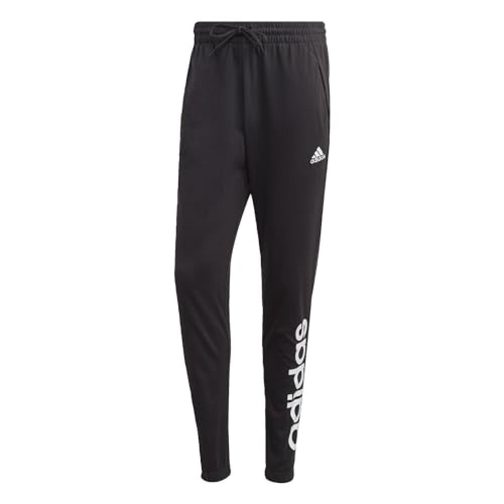 (TG. XL) adidas Essentials Single Jersey Tapered Elasticized Cuff Logo Joggers,