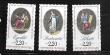 1989 série bicentenaire révolution du N° 2573 au N° 2575 NEUF **
