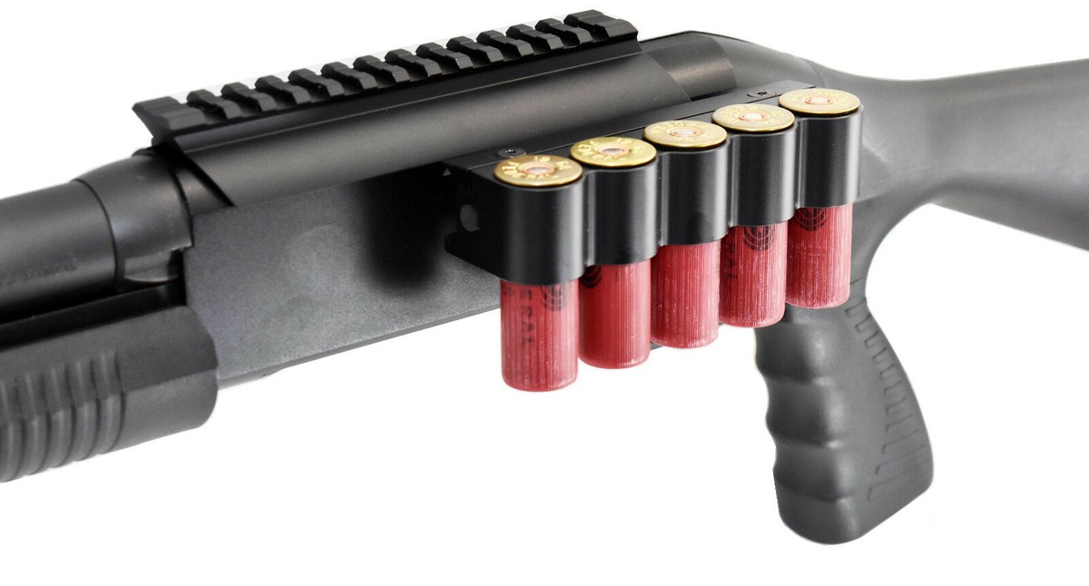 Trinity picatinny rail mount and shell holder combo for stevens