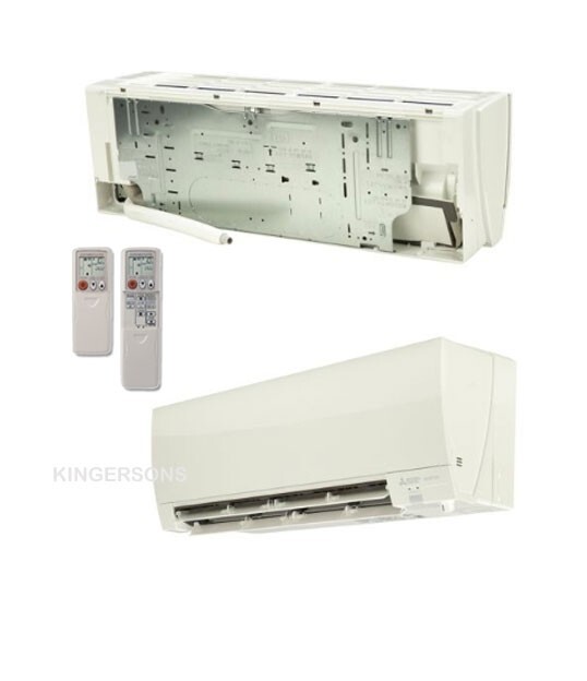 36000 BTU Mitsubishi Ductless Mini Split AC Heat Pump DUAL ZONE 18K & 18k BTU