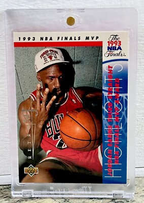 Michael Jordan Card SP 90's AIR JORDAN FINALS MVP BULLS JERSEY #23