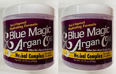 2 x Blue Magic Arganöl Kräuterkomplex Leave in Conditioner 390g/13,75oz