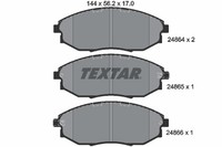 Bremsbelagsatz Scheibenbremse Textar 2486401 FüR Chevrolet Epica Lpg