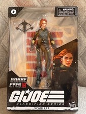 GI JOE CLASSIFIED SERIES SNAKE EYES ORIGINS SCARLETT 6  ACTION FIGURE  20 NEW
