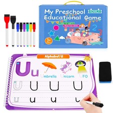 Preschool Learning Activities Educational Workbook, Handwriting Practice Book fo