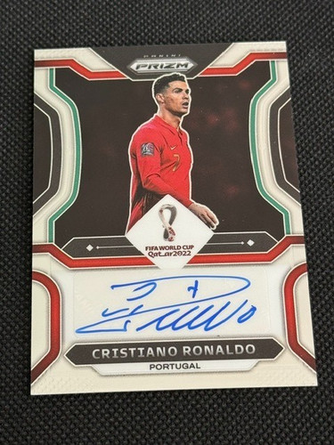 2022 Panini Prizm World Cup Soccer #SCR7 Cristiano Ronaldo Portutal AUTO '