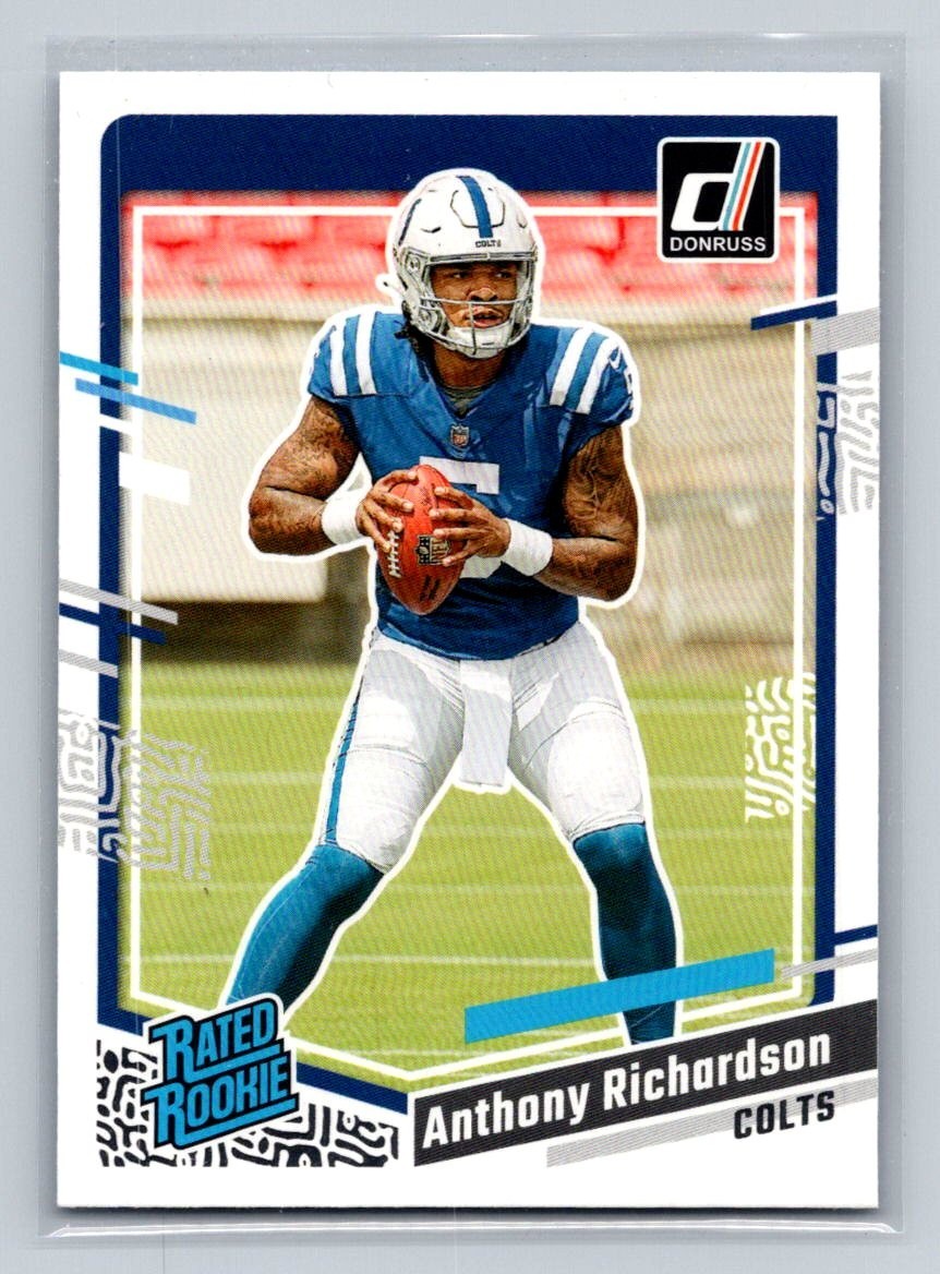 2023 Panini Donruss Rated Rookie Anthony Richardson #343 RC